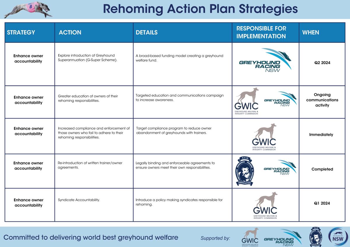 Rehoming Plan Action Strategies page 1